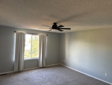 Freshly painted bedroom interior in Castle Rock